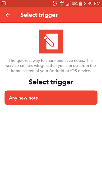 tap Any new note